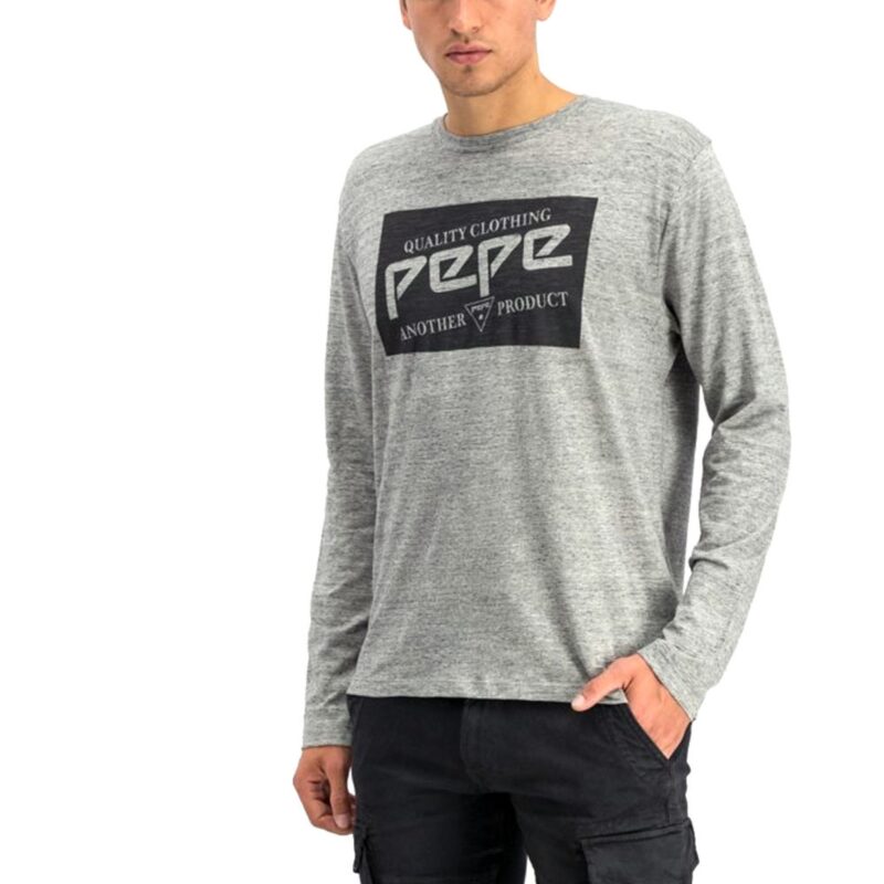 Μακρυμάνικη Μακό Γκρι Mélange PEPE JEANS PM506771