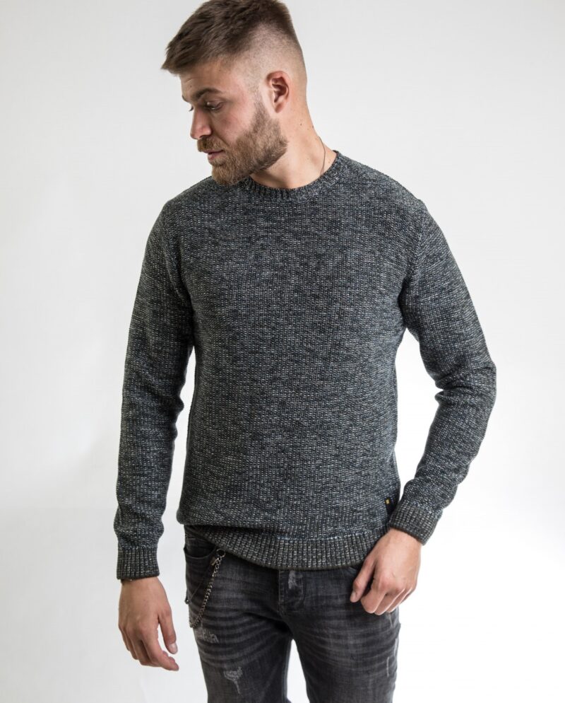 Crew Neck Knitted Pullover NO EXCESS