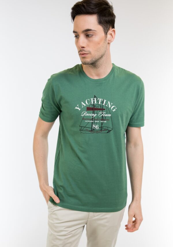 T-Shirt Πράσινο PRE END Hollis 28-100280-5071