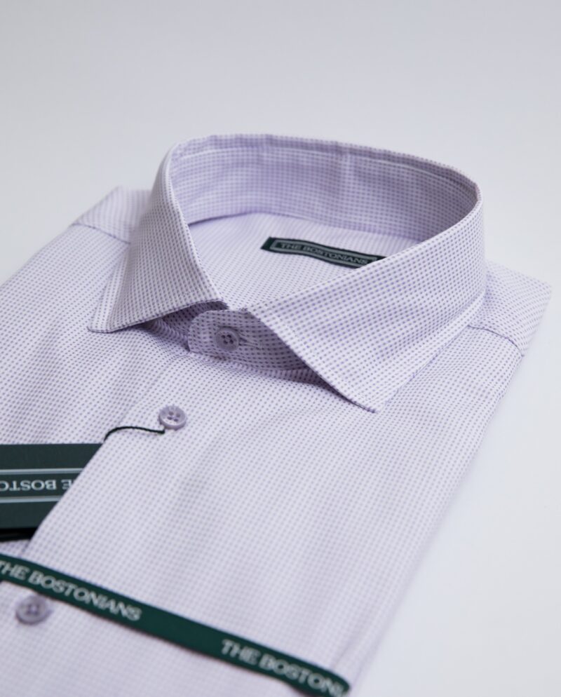 Πουκάμισο Λιλά Classic Fit  THE BOSTONIANS