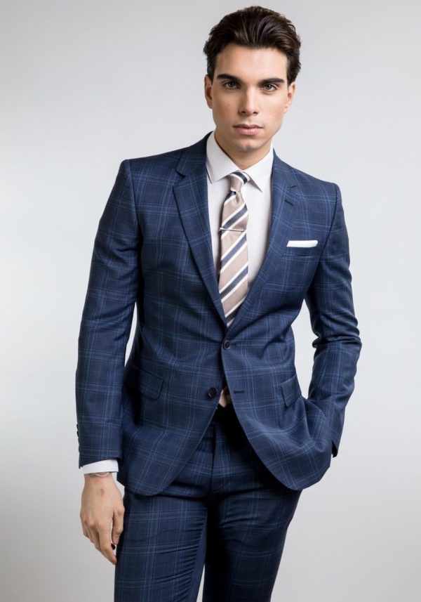 Cool Wool Checked Suit Slim Fit ALTER EGO