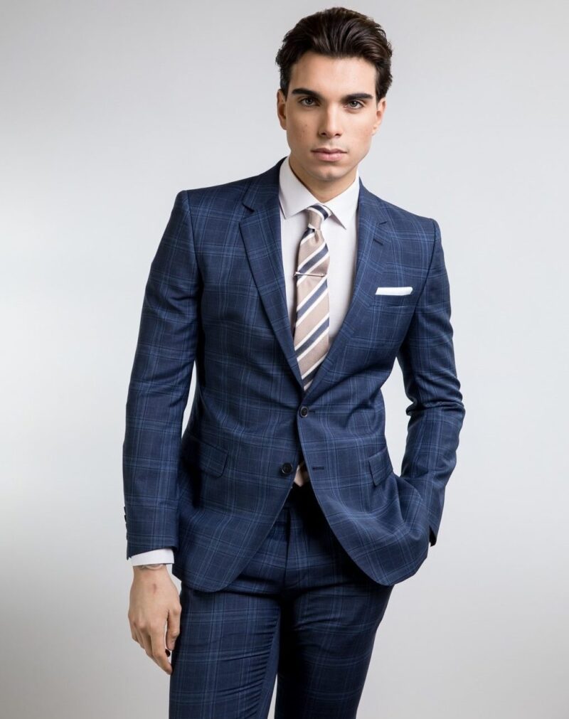 Cool Wool Checked Suit Slim Fit ALTER EGO