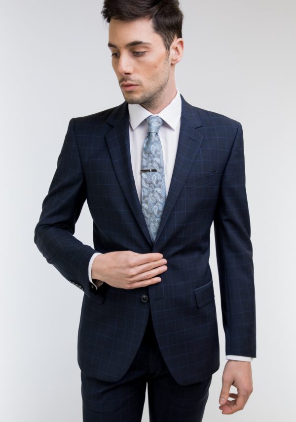 Cool Wool Checked Suit Slim Fit ALTER