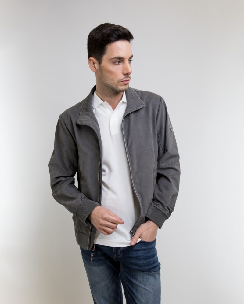 Grey Suede Jacket SEA BARRIER