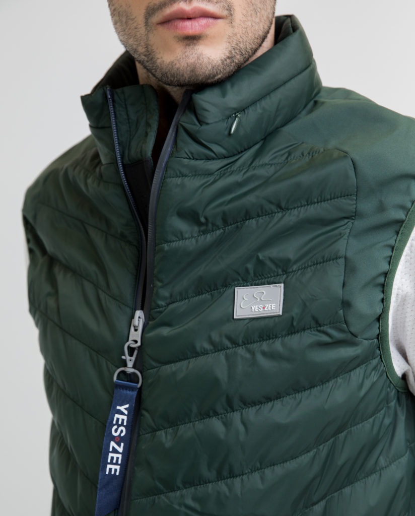 Green Padded Gilet YES ZEE