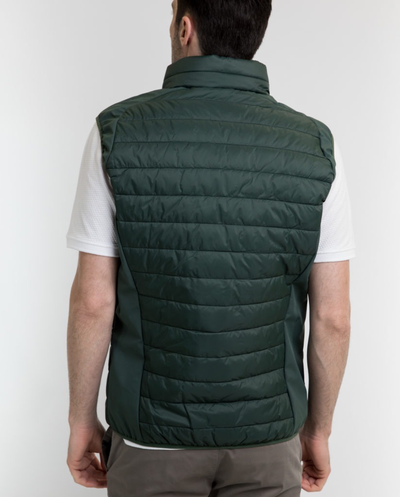 Green Padded Gilet YES ZEE