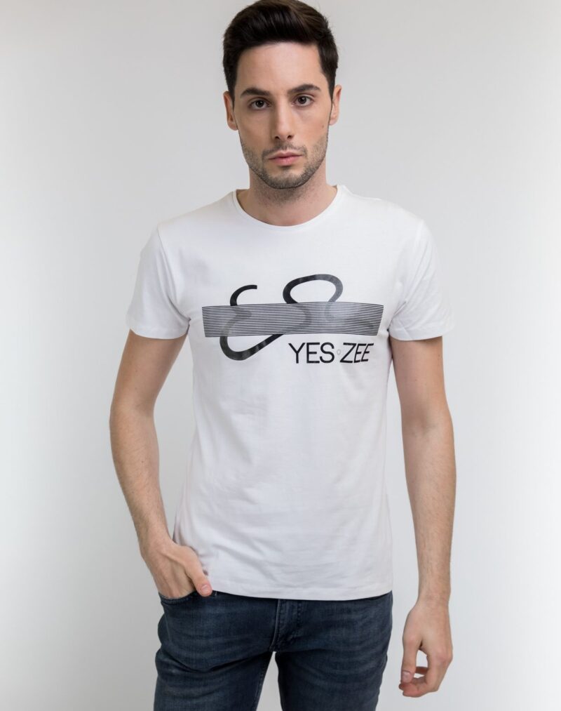 T-Shirt Λευκό YES ZEE T727/TA00/101