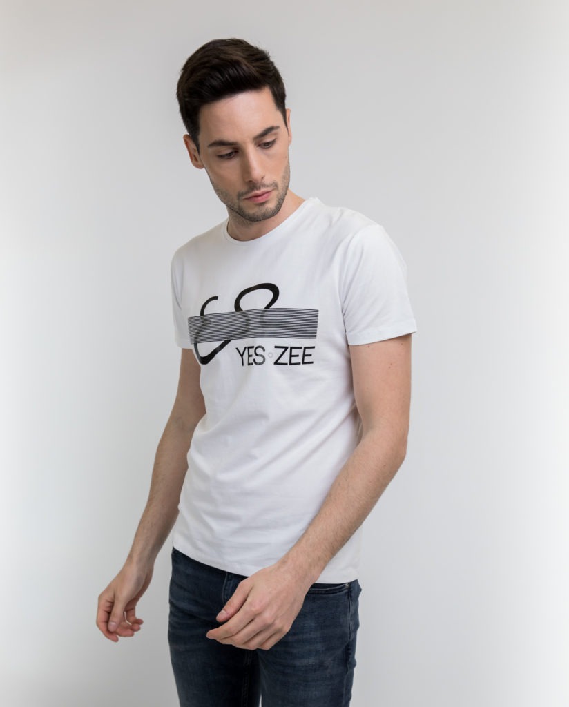 T-Shirt Λευκό YES ZEE T727/TA00/101