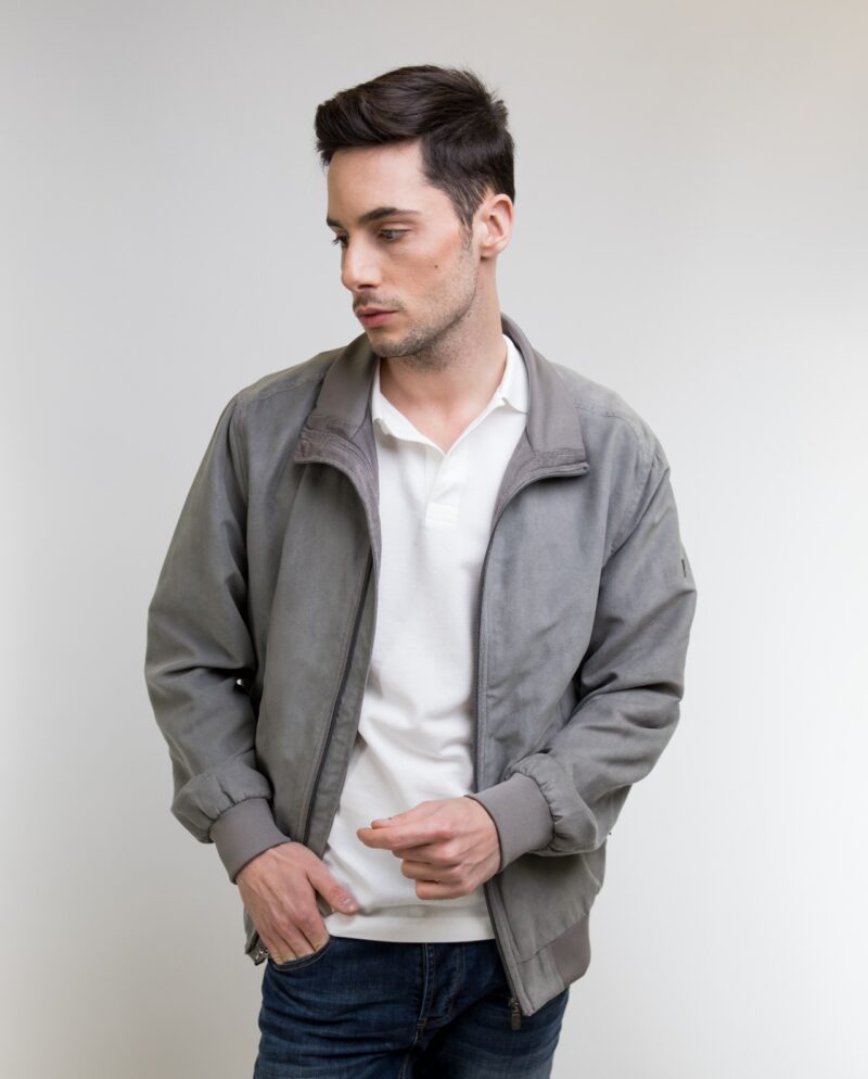 Grey Suede Jacket SEA BARRIER