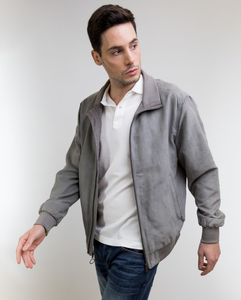 Grey Suede Jacket SEA BARRIER