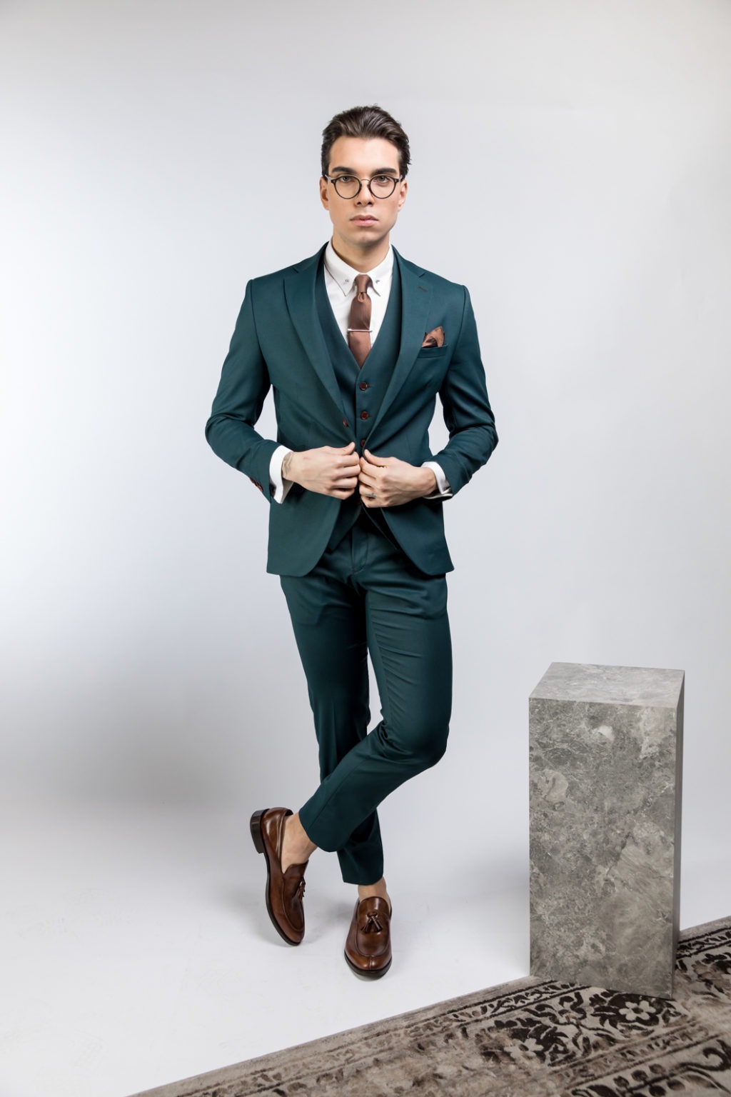 Κοστούμι Πράσινο Slim Fit ALTER EGO 8505/901