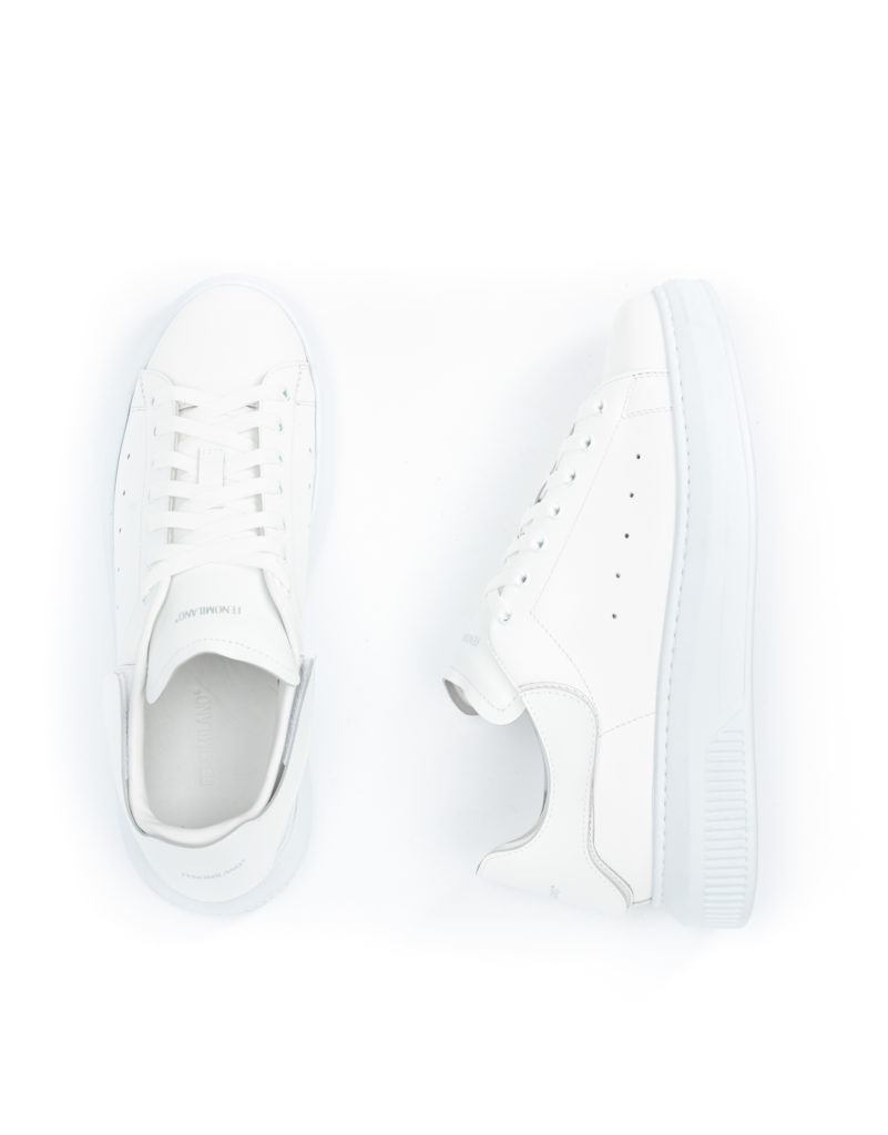 White Leather Sneaker FENO MILANO