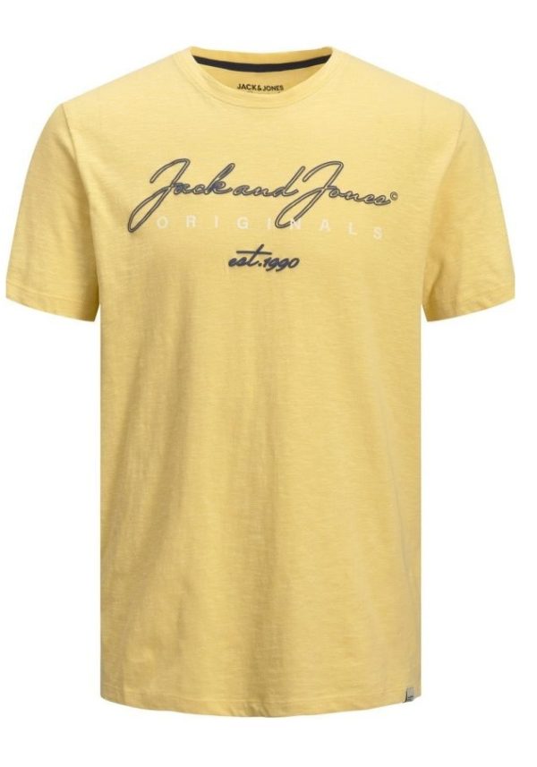 Μπλούζα Tshirt Κ/Μ Κίτρινο, JACK & JONES