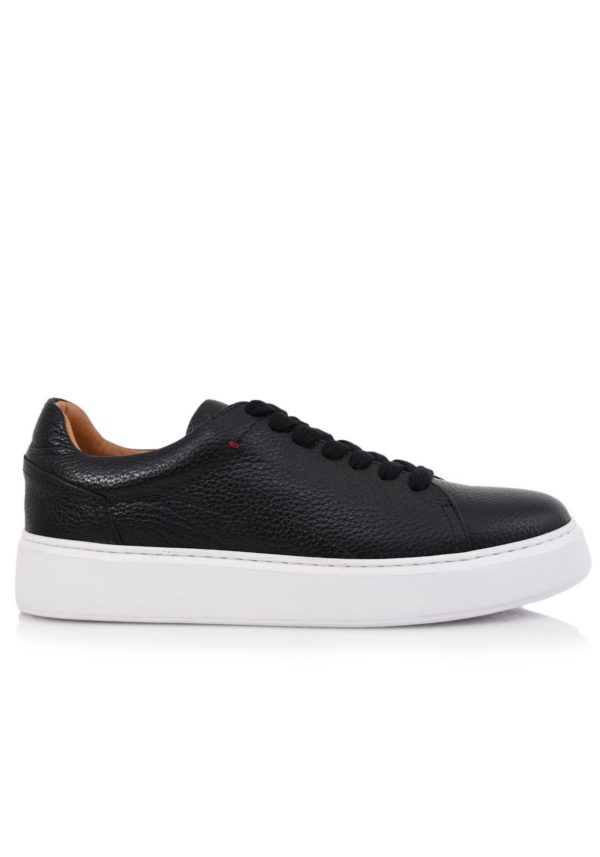 Black Leather Sneaker VICE