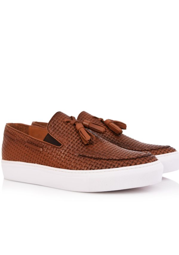 Tan Leather Loafers VICE
