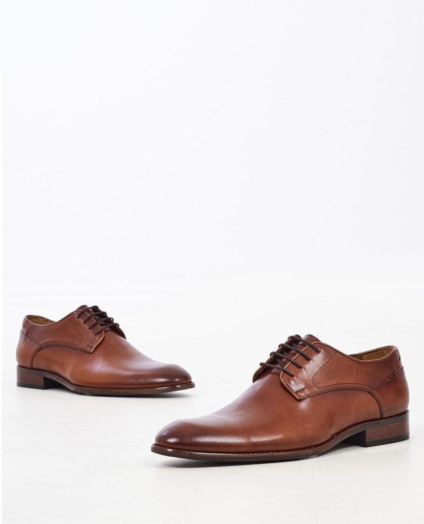 Tan Leather Lace Up Shoes VICE