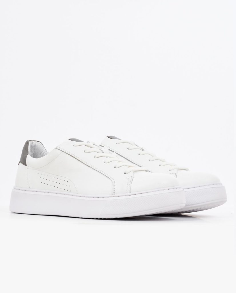 White Leather Sneakers VICE