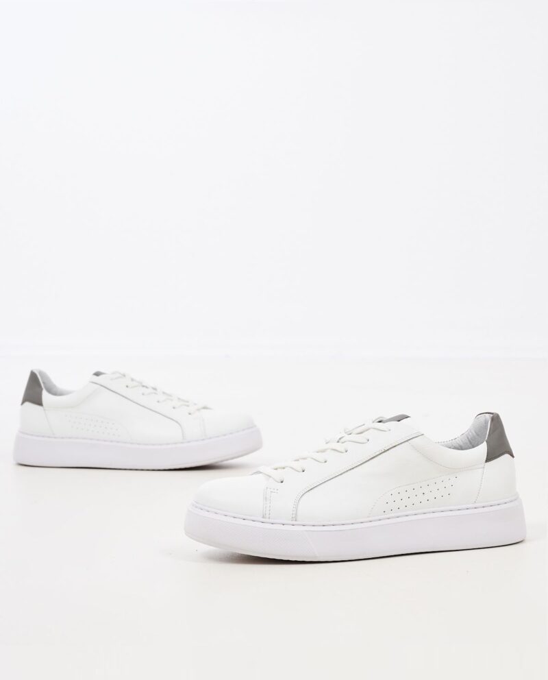 White Leather Sneakers VICE