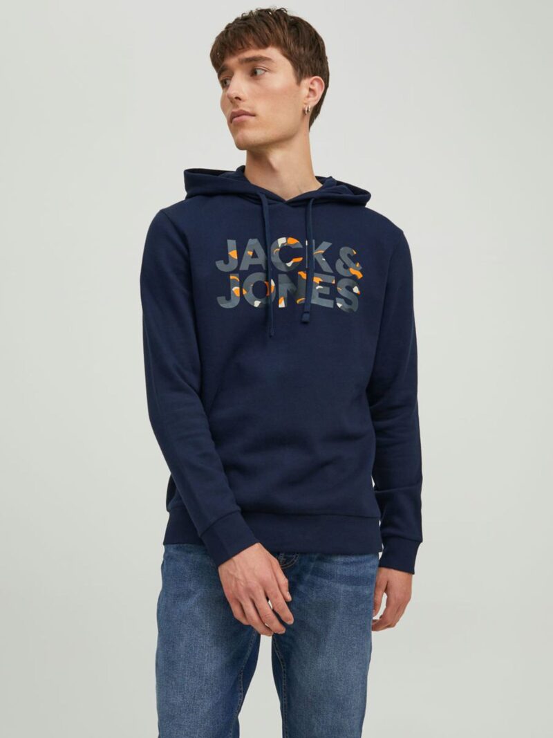 Φούτερ Με Logo Μπλε,  JACK & JONES