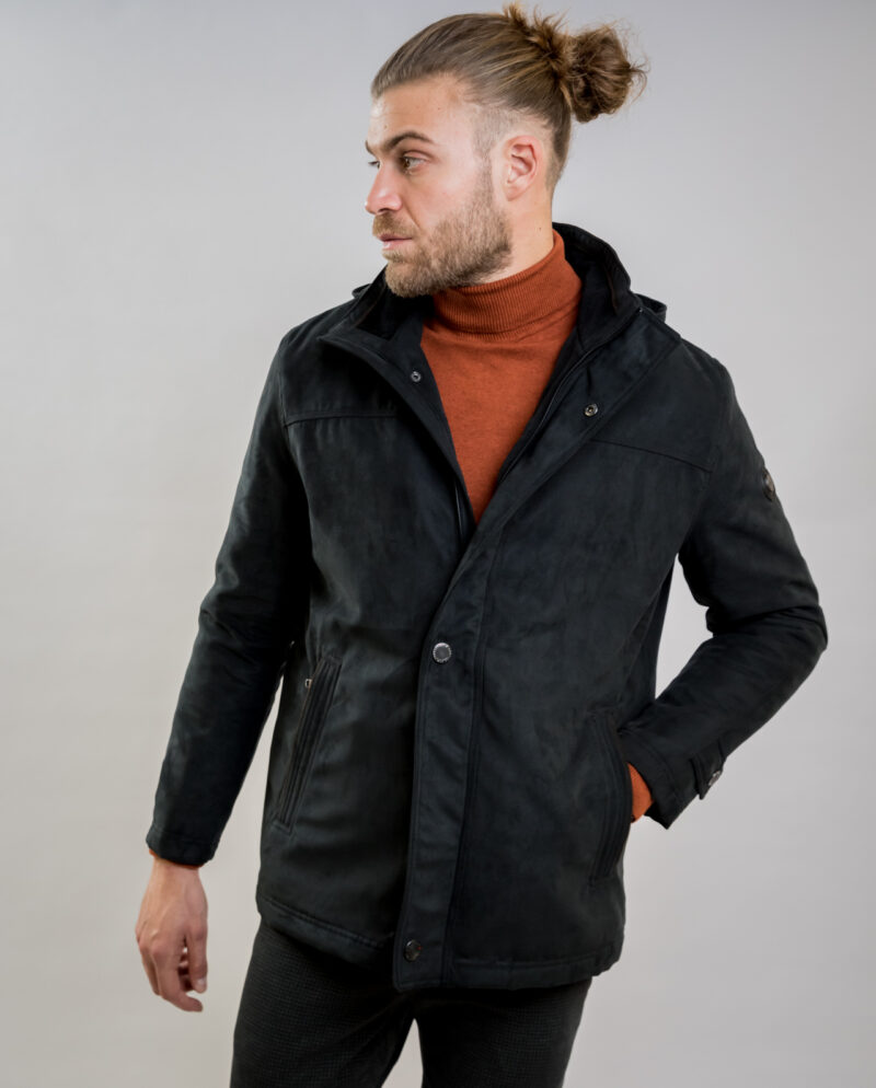 Black Alcantara Jacket SEA BARRIER