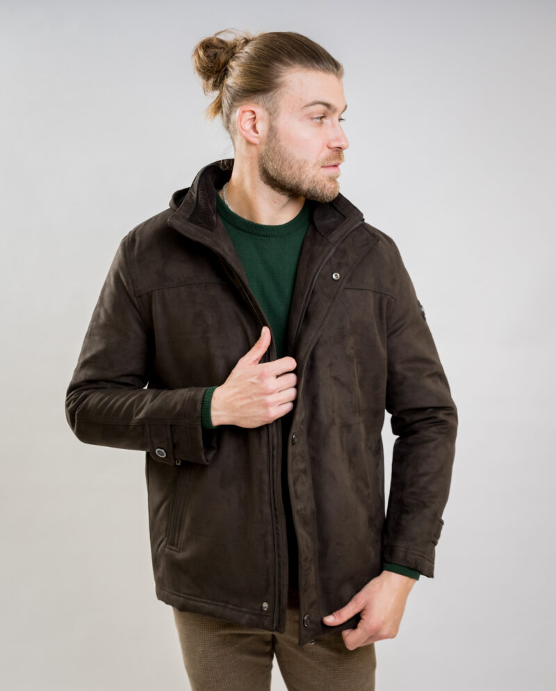 Brown Alcantara Jacket NEW COMPANY