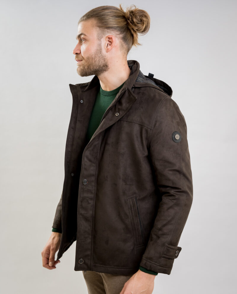 Brown Alcantara Jacket NEW COMPANY