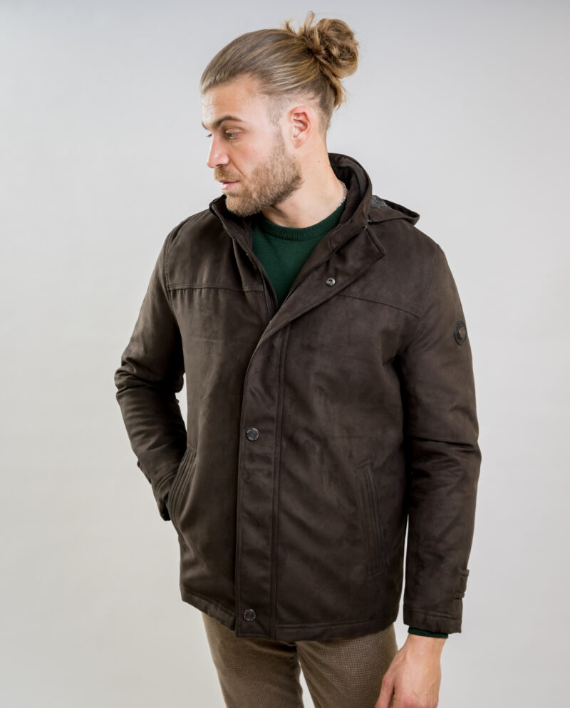 Brown Alcantara Jacket NEW COMPANY