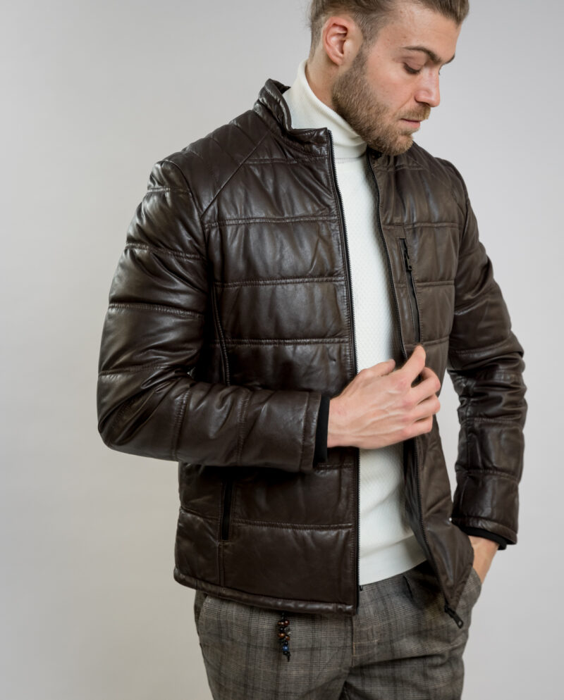 Brown Real Leather Jacket DONDERS