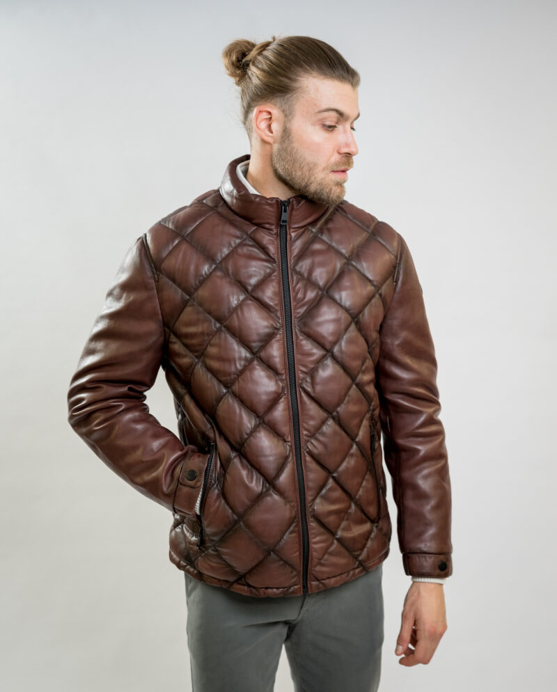 Brown Real Leather Jacket DONDERS