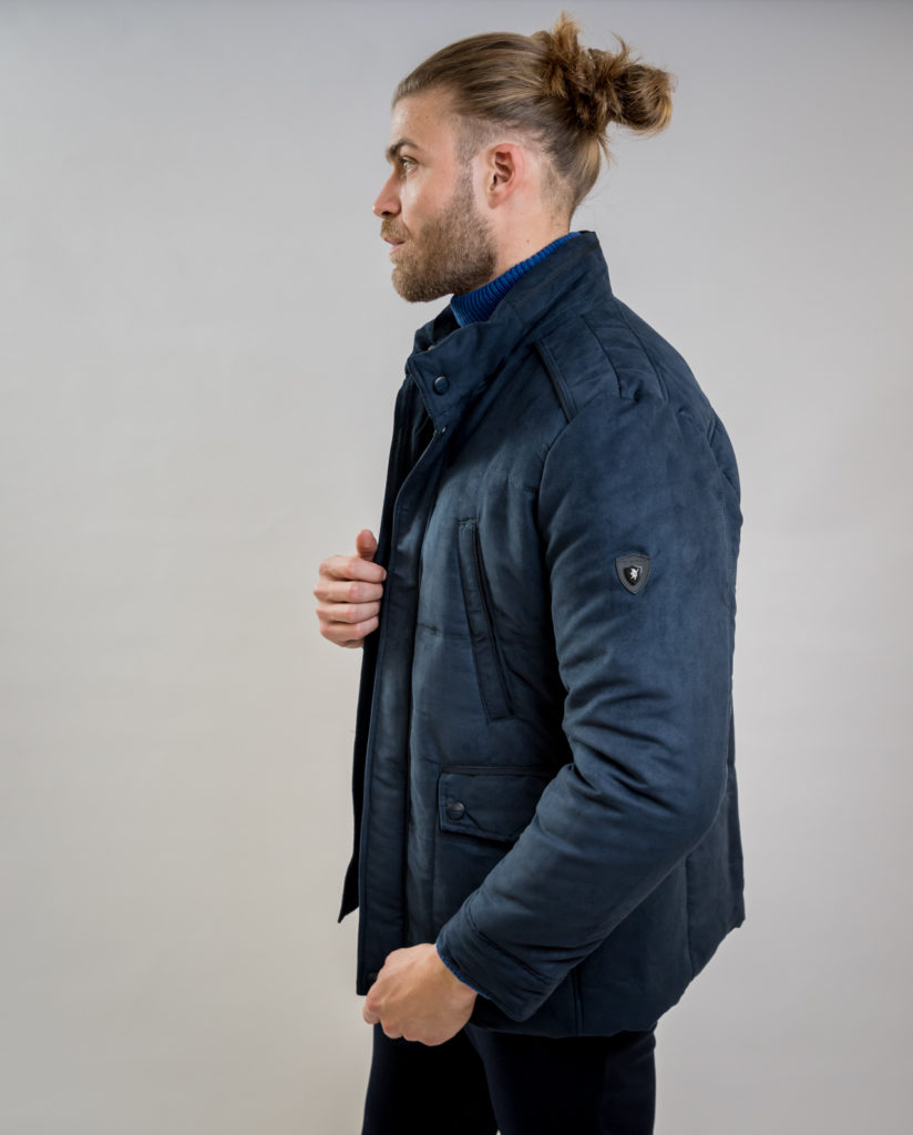 Blue Alcantara Jacket SEA BARRIER