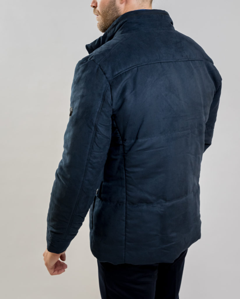 Blue Alcantara Jacket SEA BARRIER