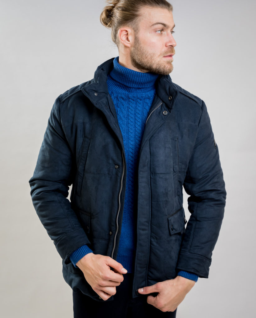 Blue Alcantara Jacket SEA BARRIER