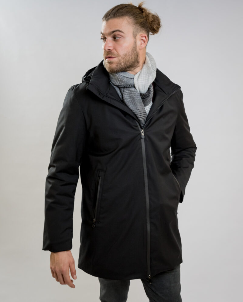 Black Hooded Jacket IL GRANCHIO