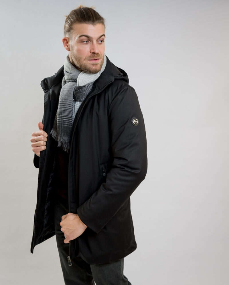 Black Hooded Jacket IL GRANCHIO