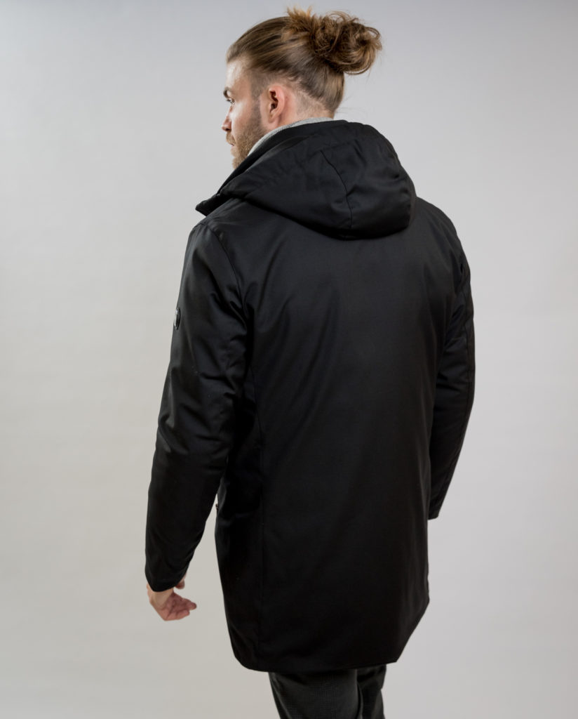 Black Hooded Jacket IL GRANCHIO