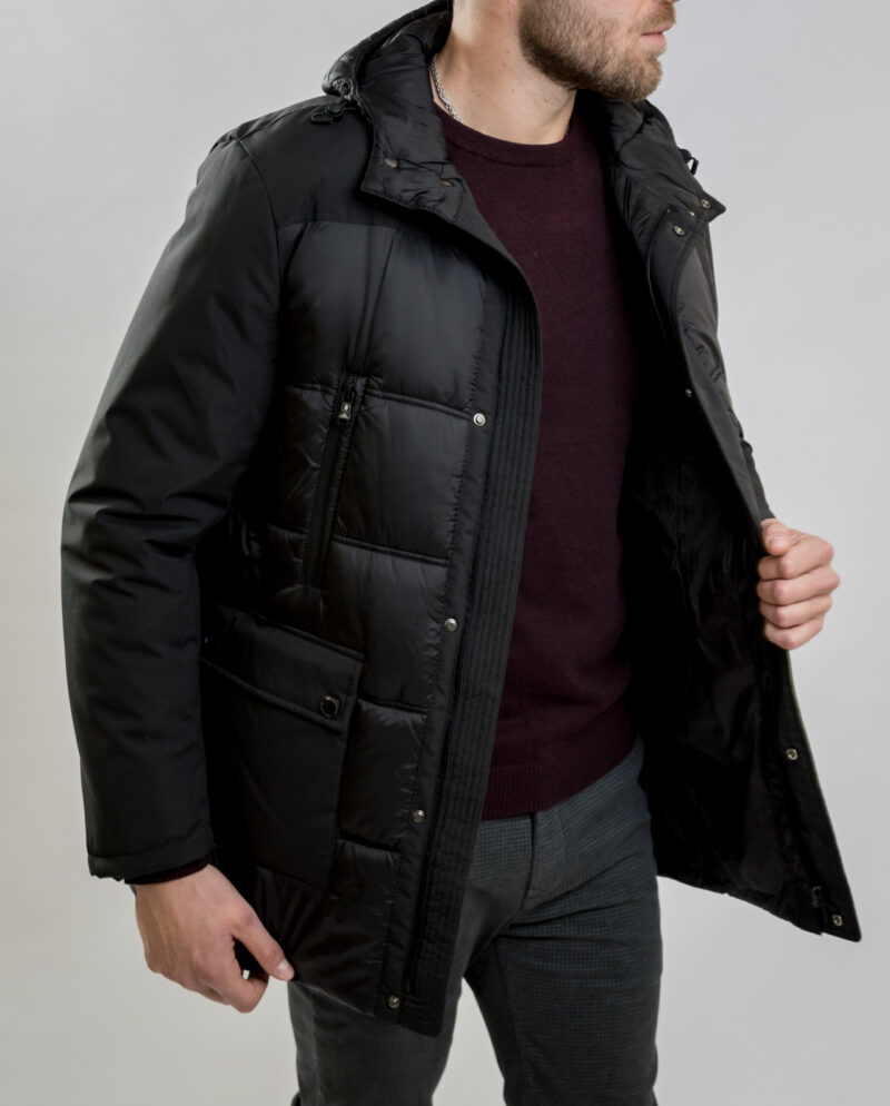 Black Puffer Jacket SEA BARRIER