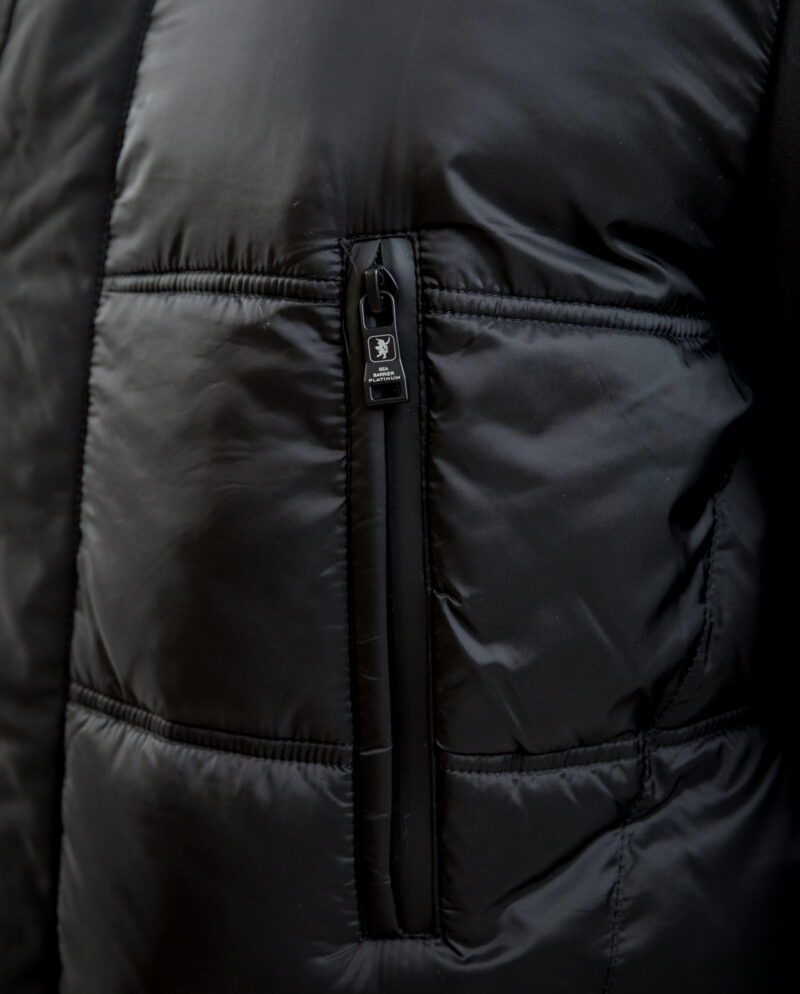 Black Puffer Jacket SEA BARRIER