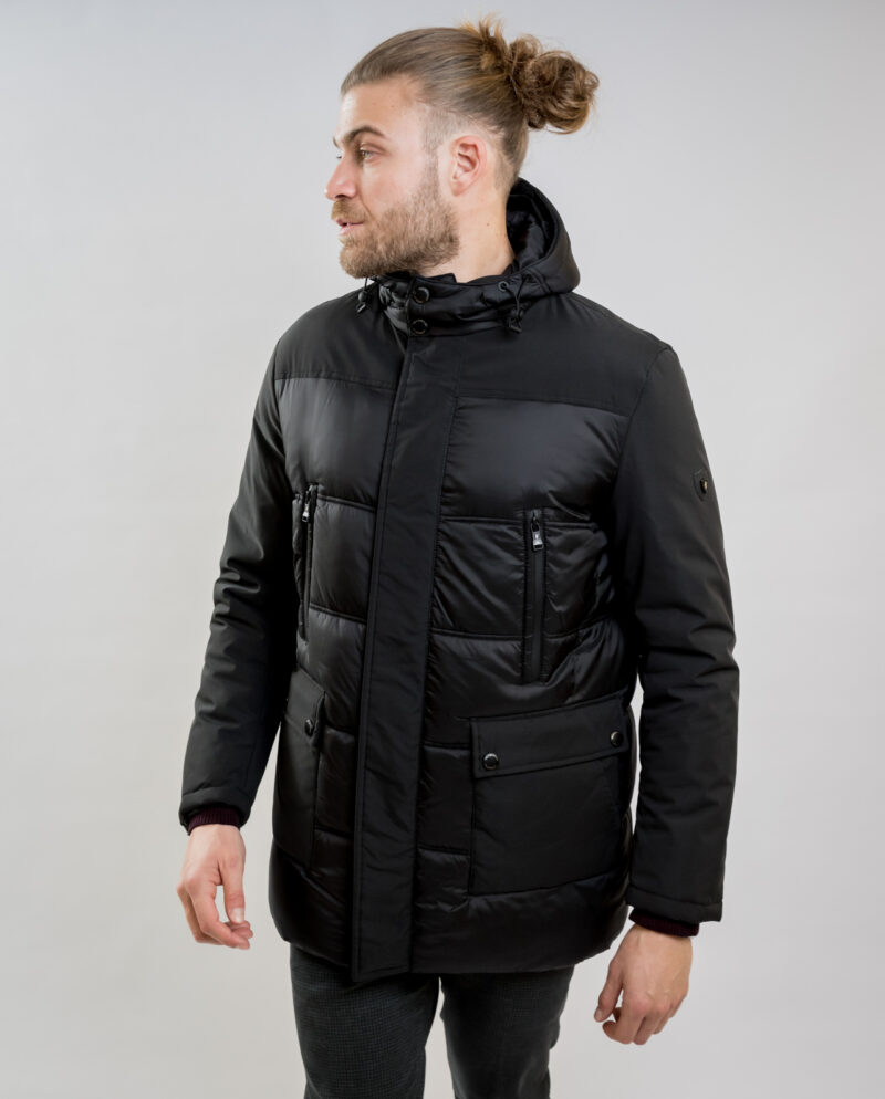 Black Puffer Jacket SEA BARRIER