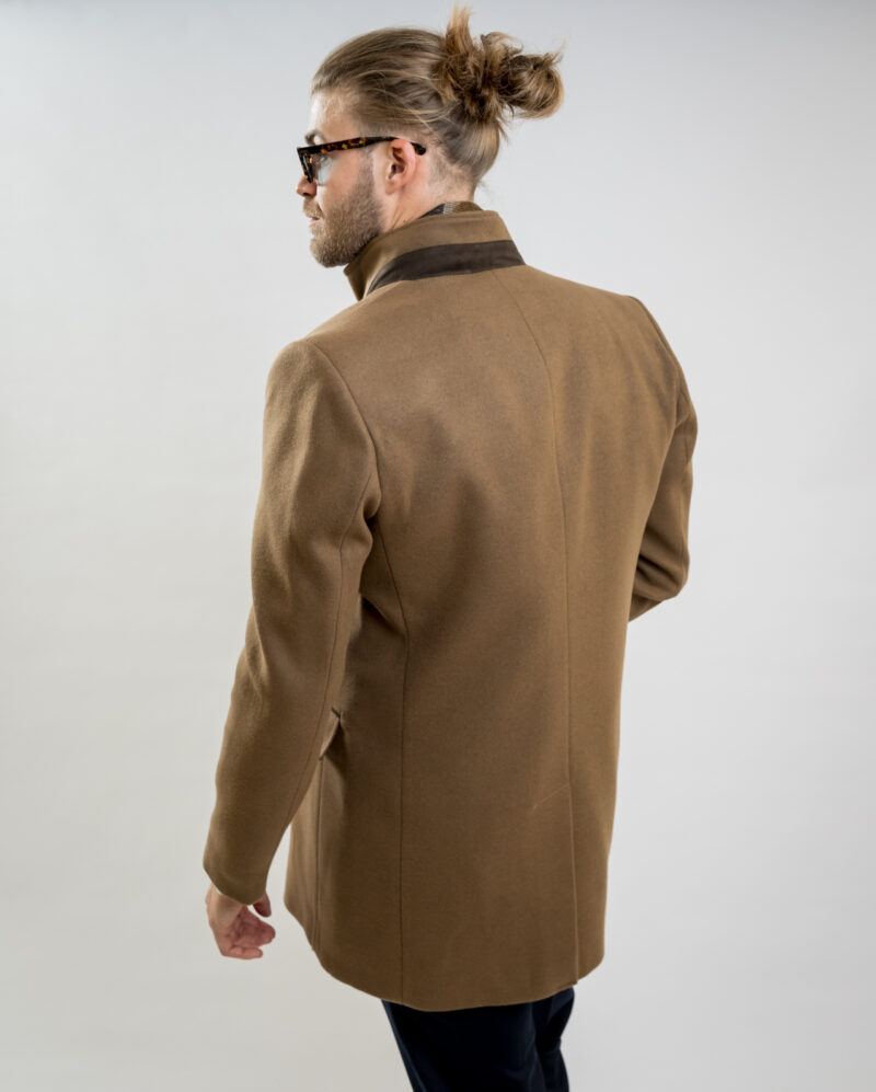 High Neck Camel Coat PAULO FRIEDMAN