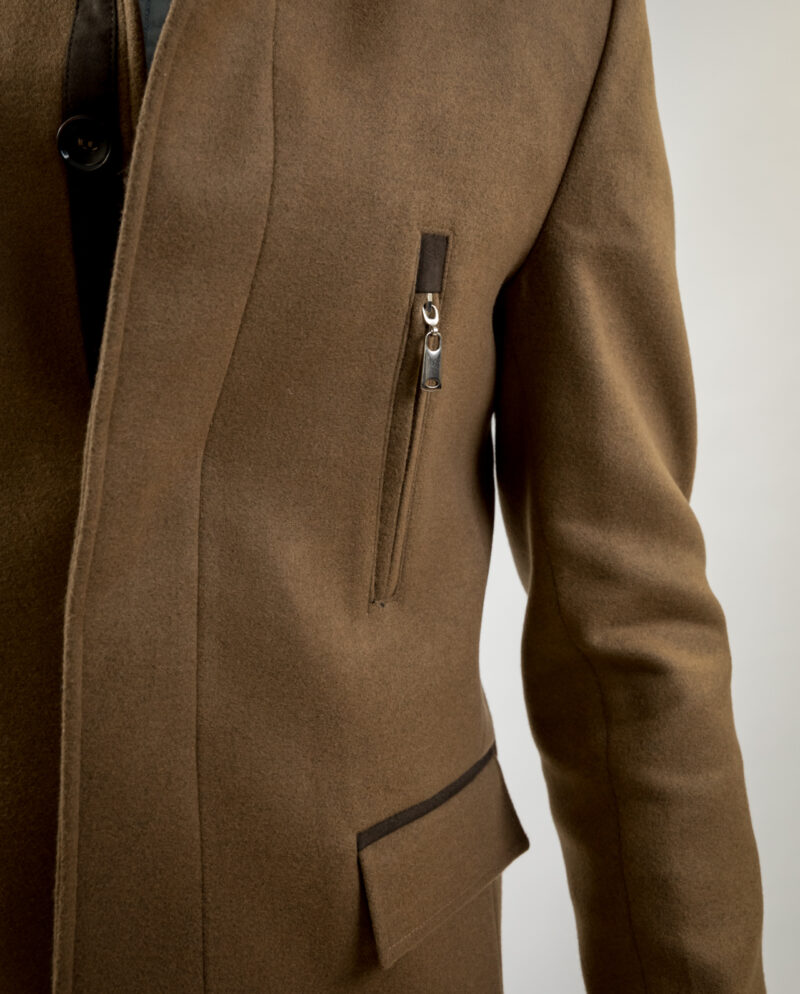 High Neck Camel Coat PAULO FRIEDMAN