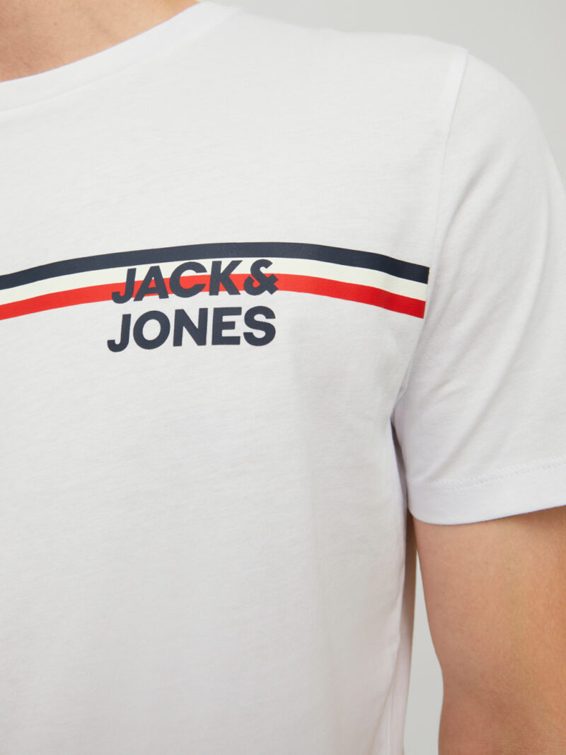 Μπλούζα Tshirt Λευκή, JACK & JONES