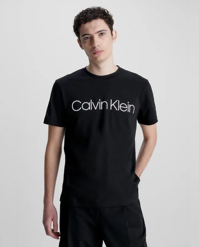 Μπλούζα T-shirt Μαύρη, CALVIN KLEIN