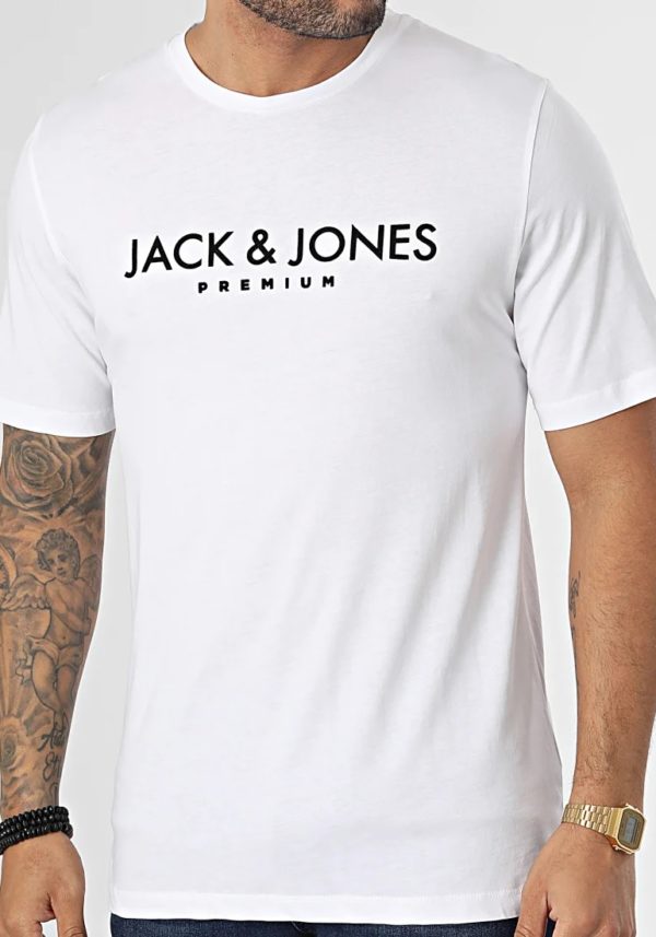 Μπλούζα Tshirt Λευκό, JACK & JONES