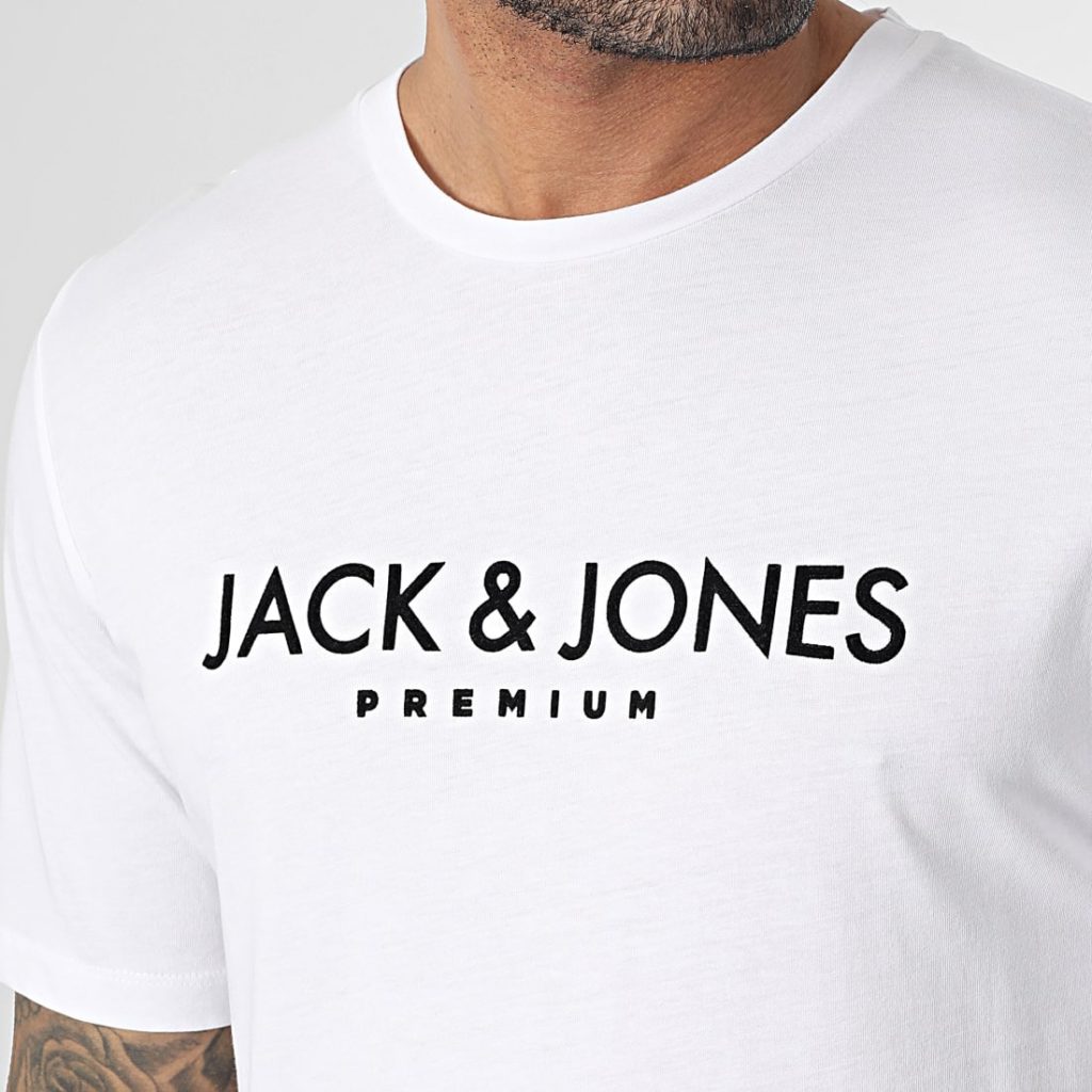 Μπλούζα Tshirt Λευκό, JACK & JONES