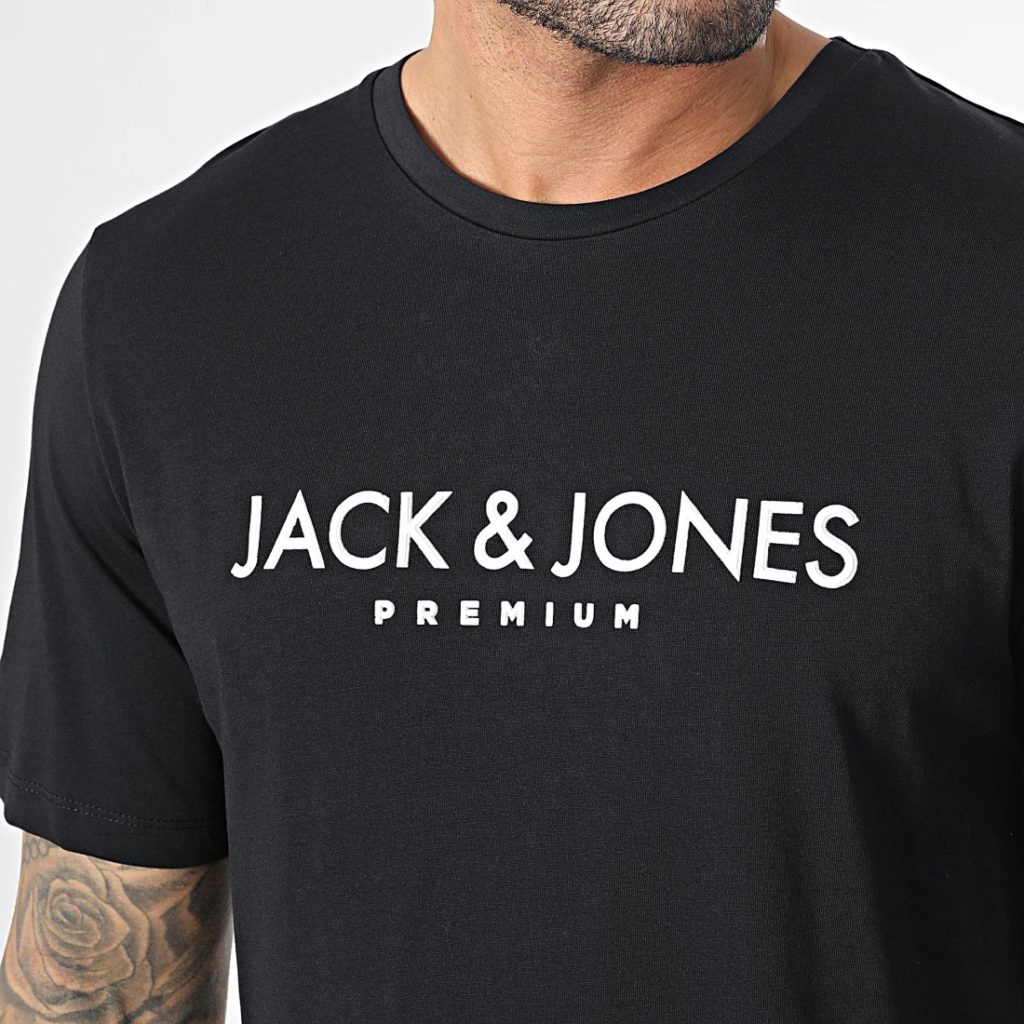 Μπλούζα Tshirt Μαύρο, JACK & JONES