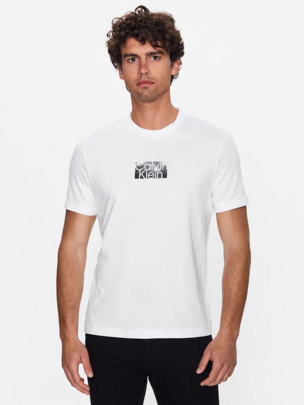Μπλούζα T-shirt Λευκή, CALVIN KLEIN