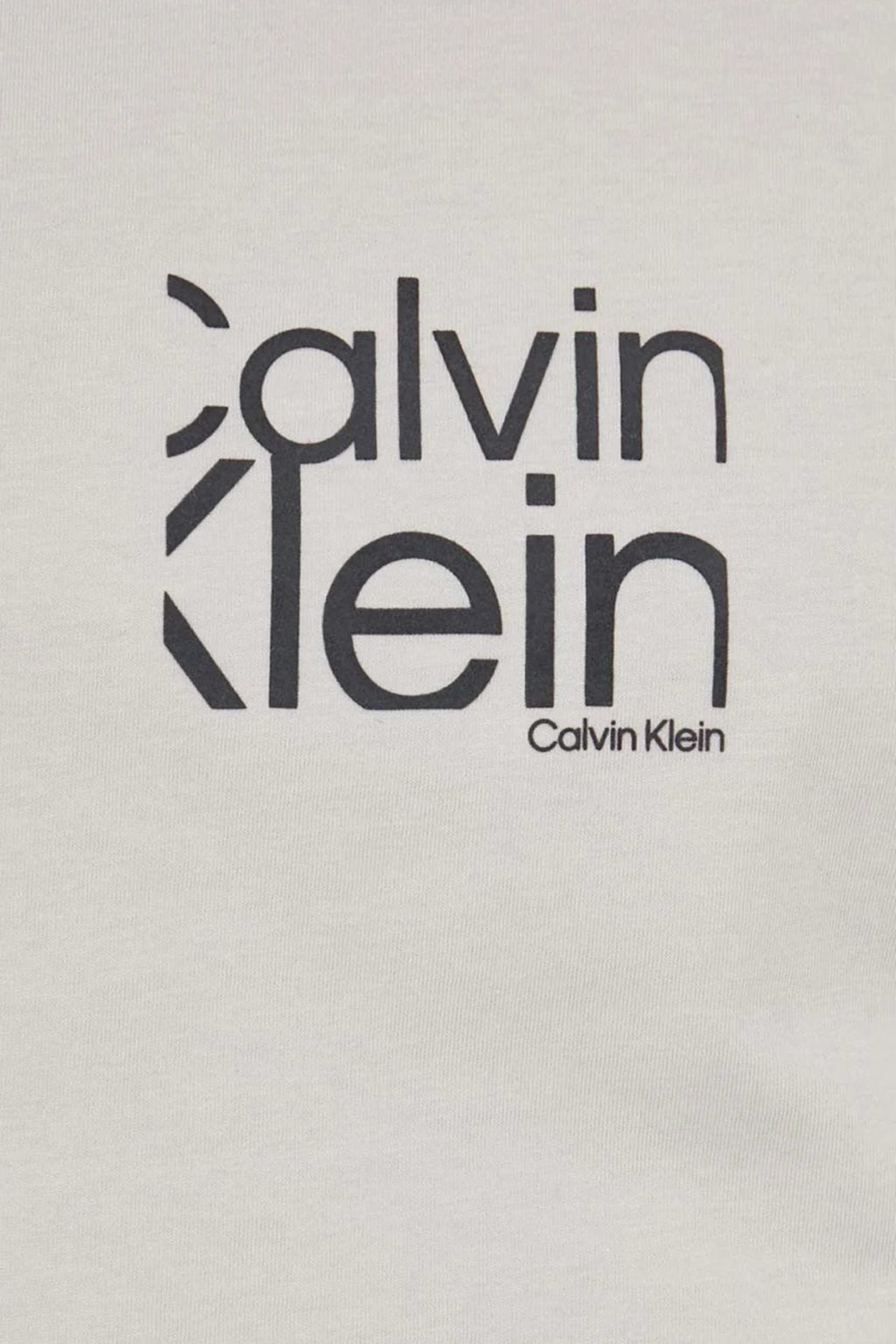 Μπλούζα T-shirt Μπέζ, CALVIN KLEIN