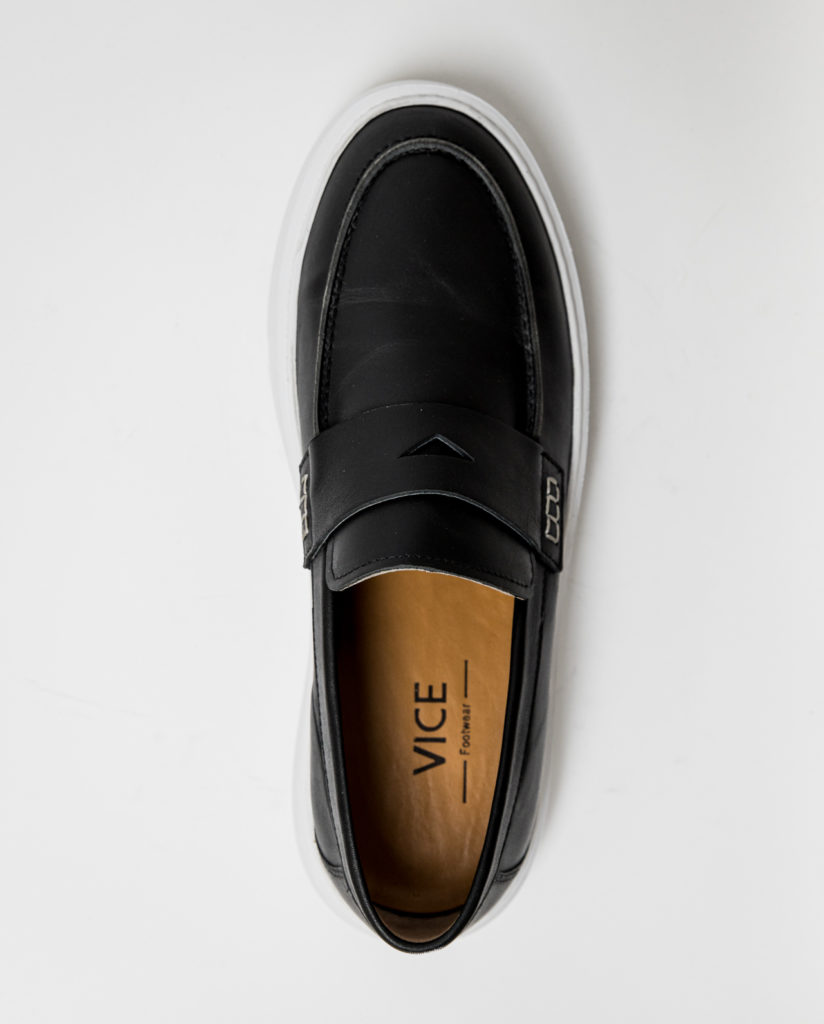 Παπούτσι Loafer Δέρμα Μαύρο, VICE