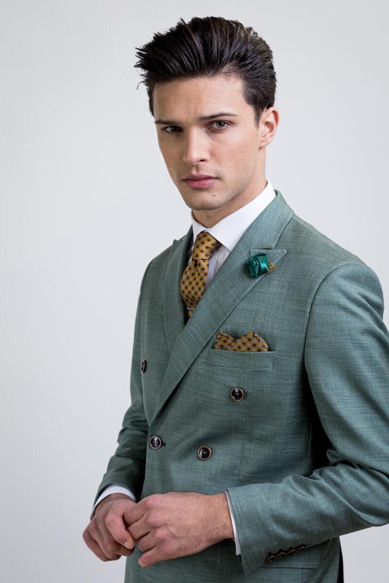 Κοστούμι Σταυρωτό Πράσινο Slim Fit, ALTER EGO