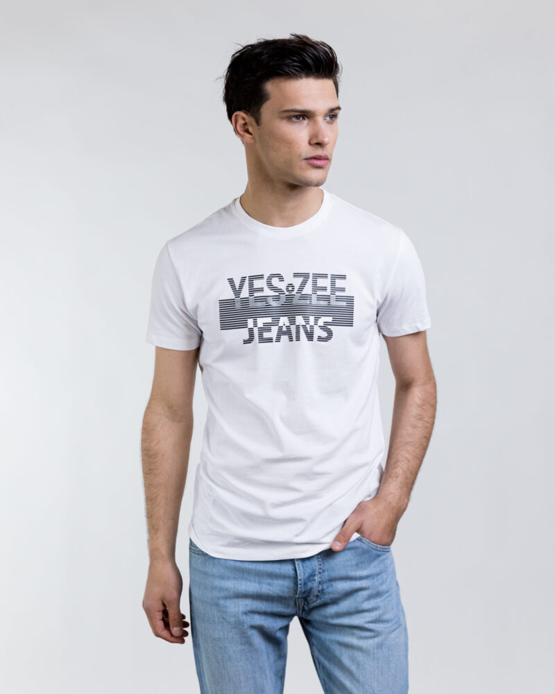 Μπλούζα T-shirt Λευκή, YES ZEE